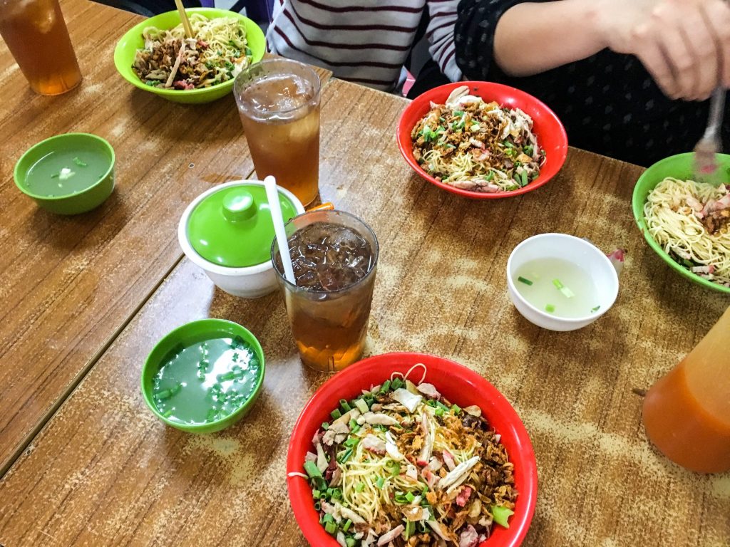 Bakmi at Bakmi Cong Sim in Jakarta