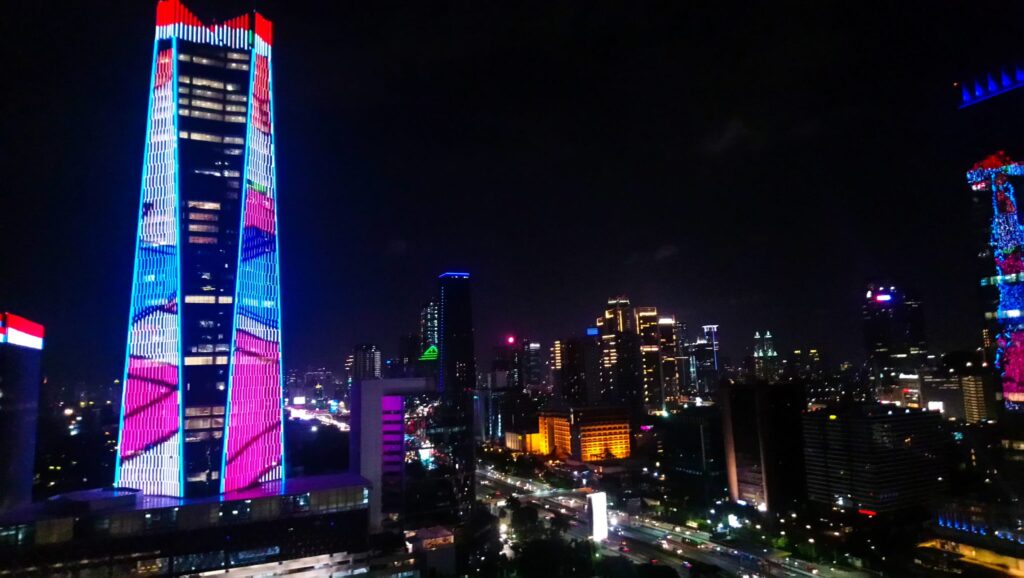 View of Jakarta's skyline from the Four Seasons