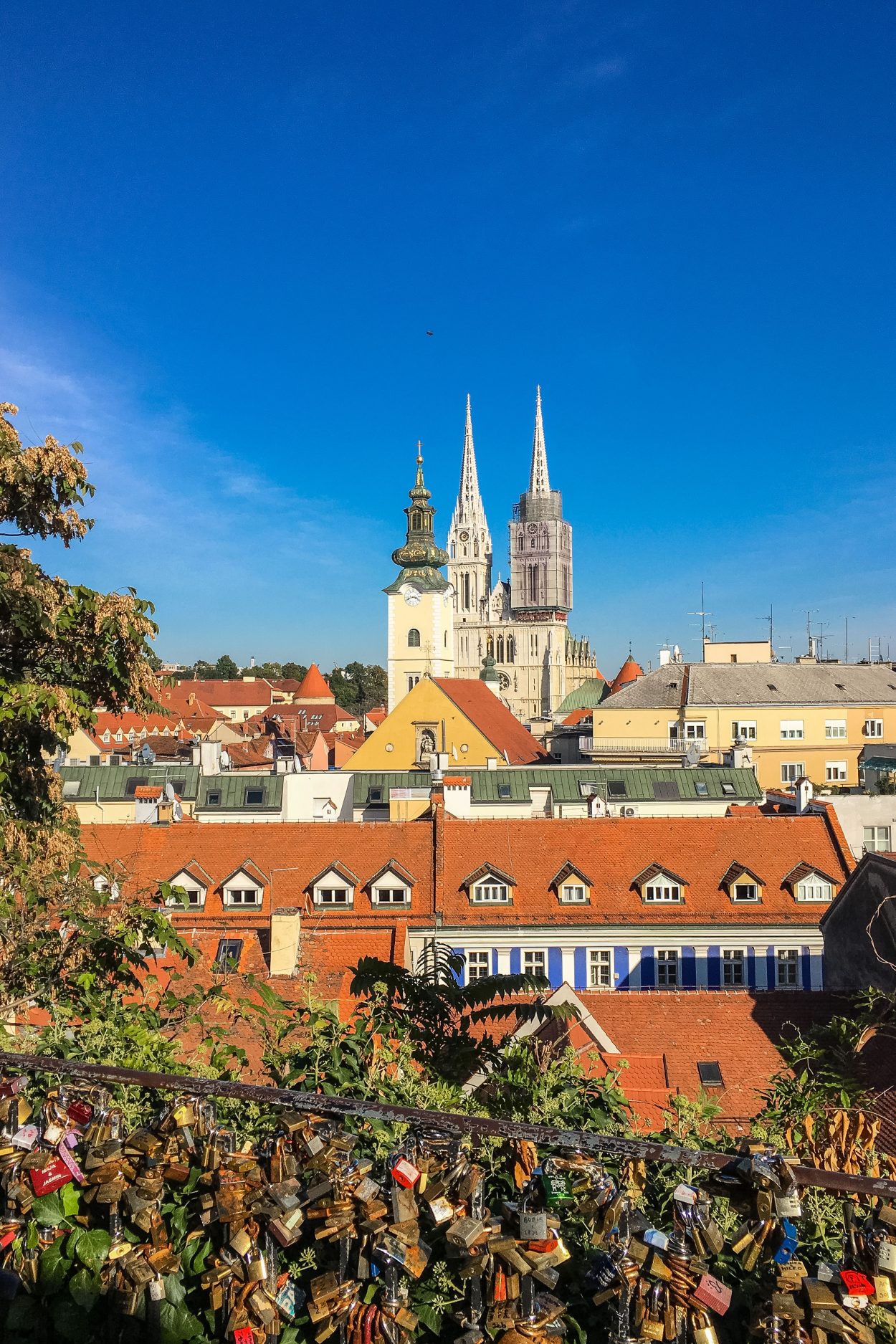 View over Zagreb Croatia