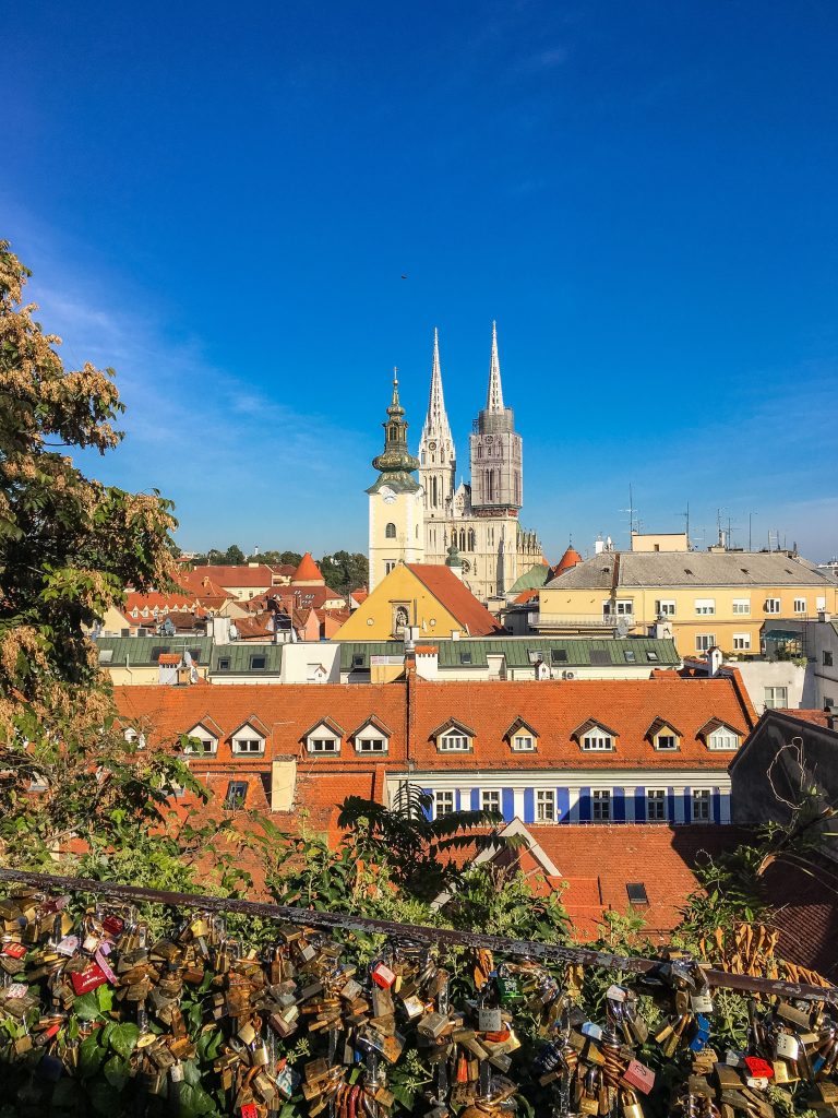 View over Zagreb Croatia