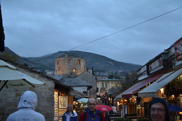 Walking round Mostar