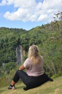 View over Salto El Limon in the Dominican Republic