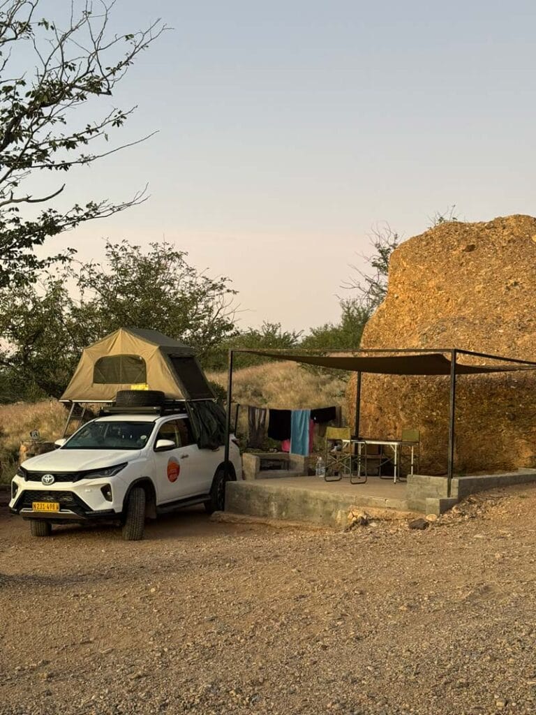 Our camping spot at Ugab Terraces