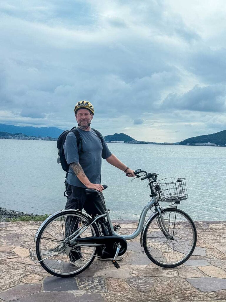 Electric bike rental on Nokonoshima island