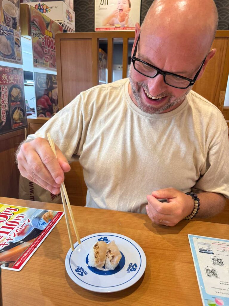 Sam does love his KURA sushi