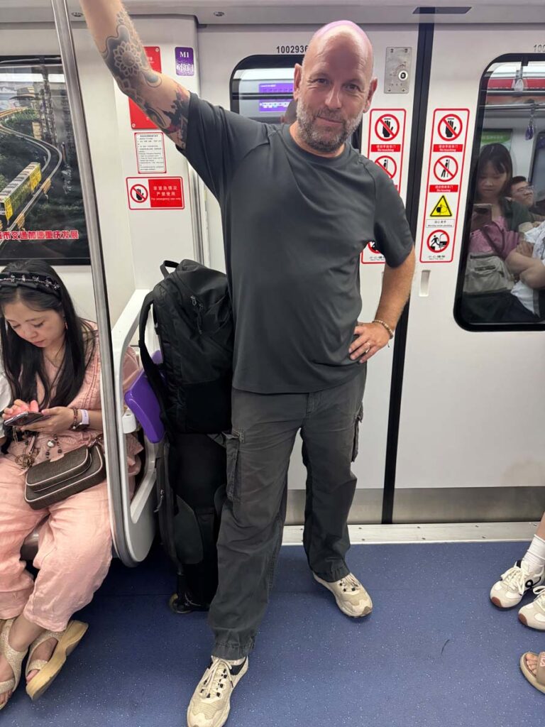Sam on Chongqing Metro