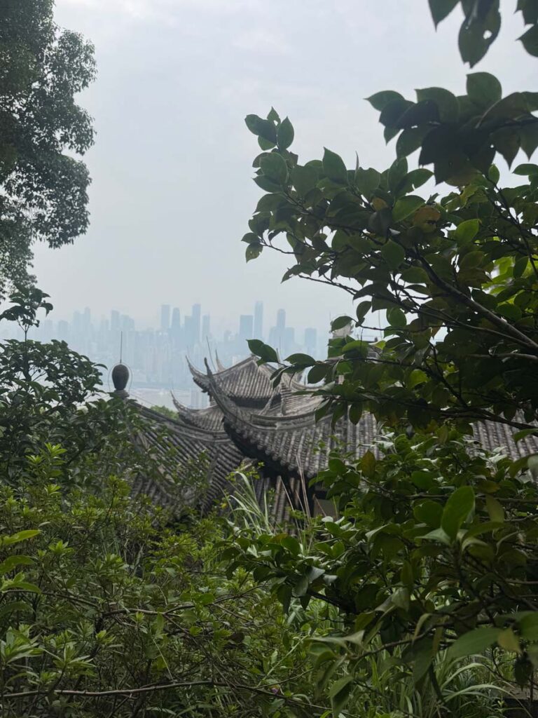 Views of Chongqing from Laojundong Taoist Temple
