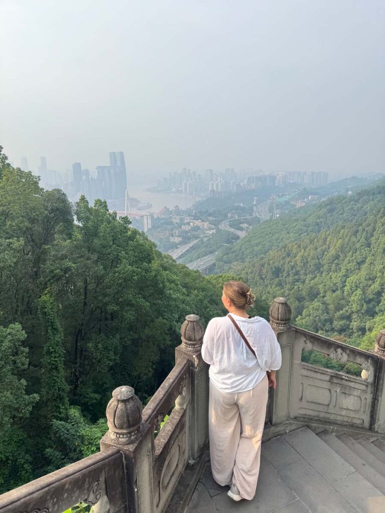 Views of Chongqing from Laojundong Taoist Temple