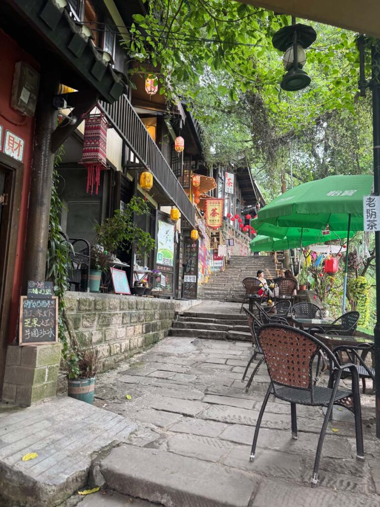 Tea shops at Huangjueya Old Street