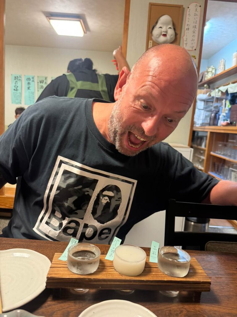 Local Sake tasting at Kasuri Izakaya, Masuda