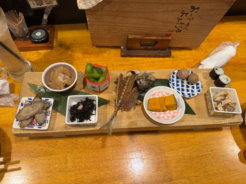 Appetizer at Oideyasu Ookiniya