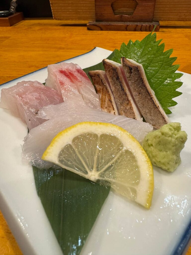 Sashimi at Oideyasu Ookiniya