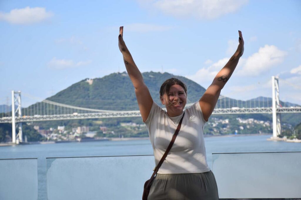 Strait views from the Kanmon Museum rooftop