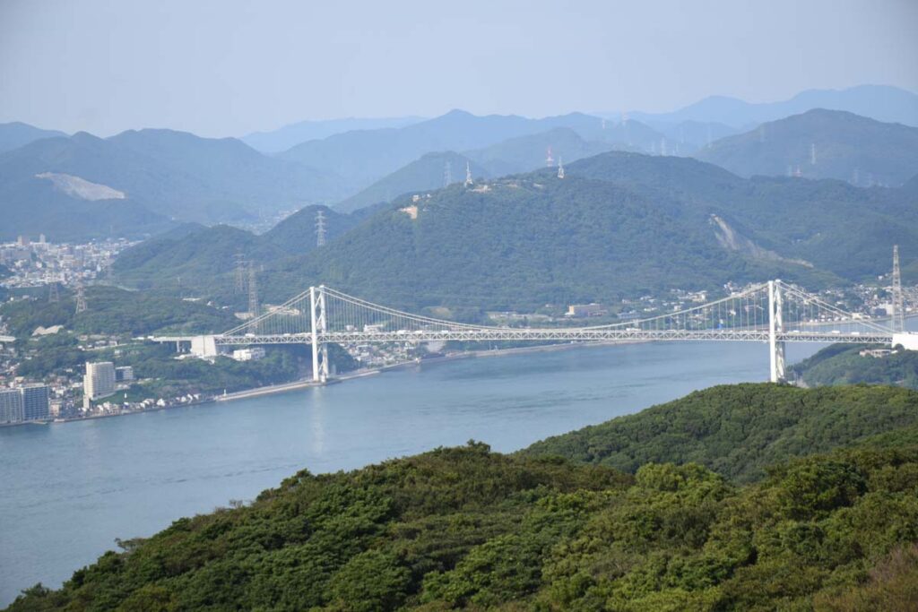 Kanmon Strait from Mt. Kazagashira Observatory