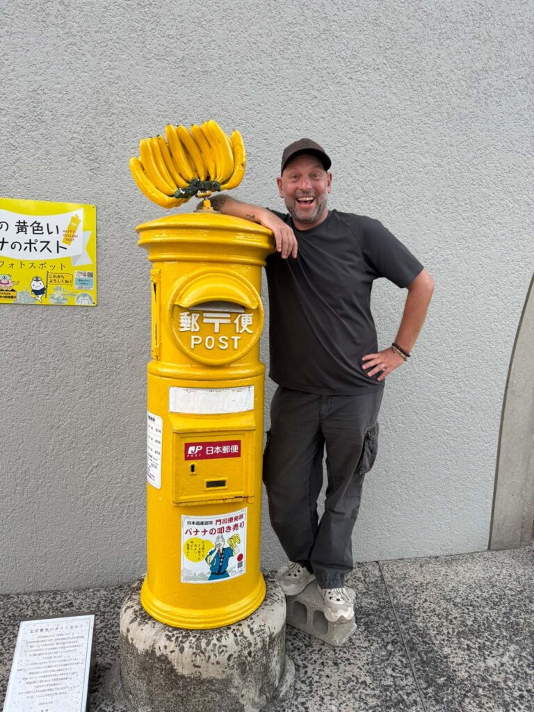 Even the postbox features bananas!