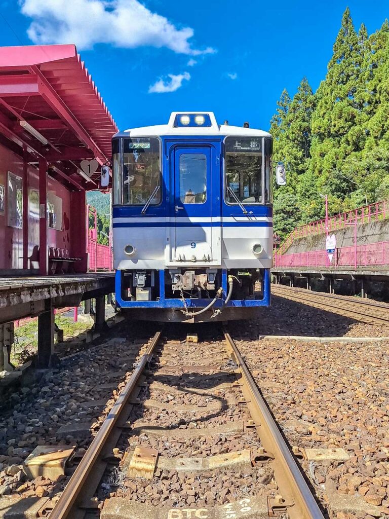 Our cute train from Tottori to Okayama