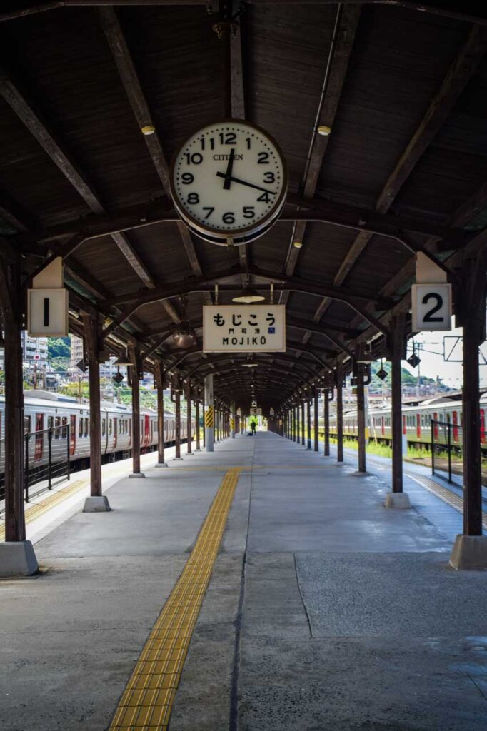 Train platform of Retro Mojiko