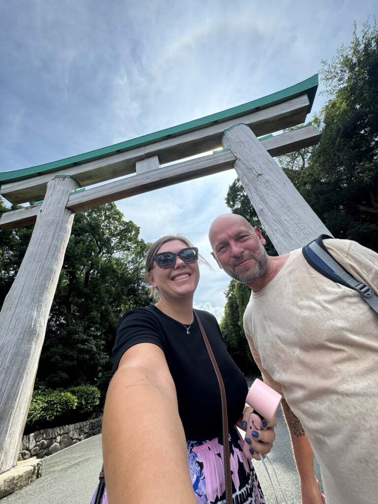 Tori gate near Fukuoka Prefecture Gokoku Shrine