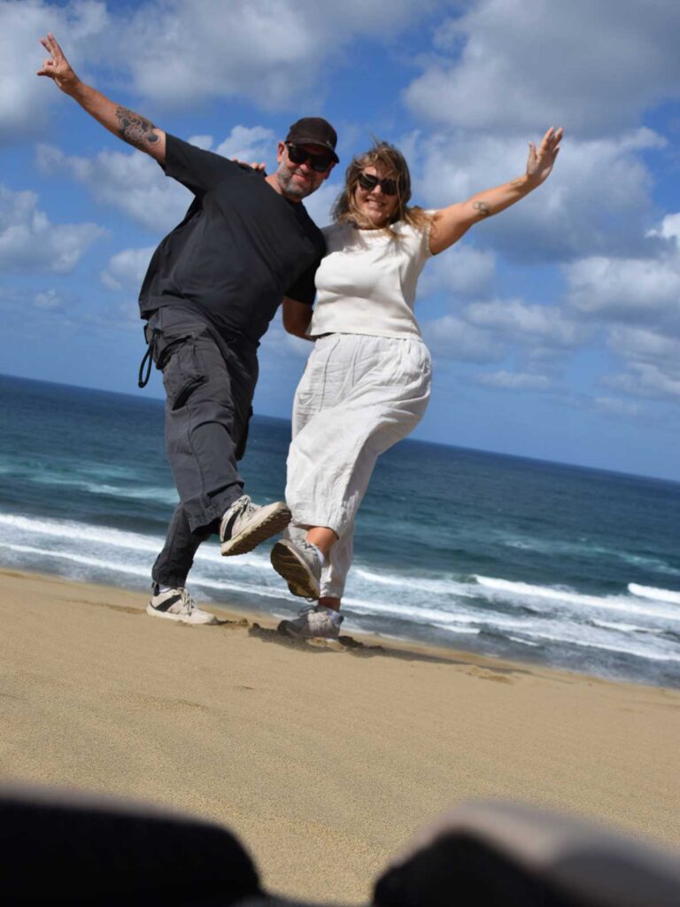 Livia & Sam on the Tottori Sand Dunes