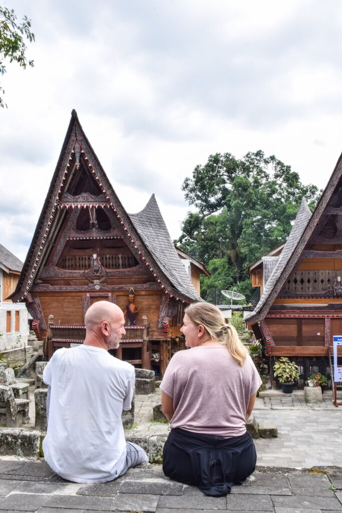 Traditional Batak architecture on Samosir Island