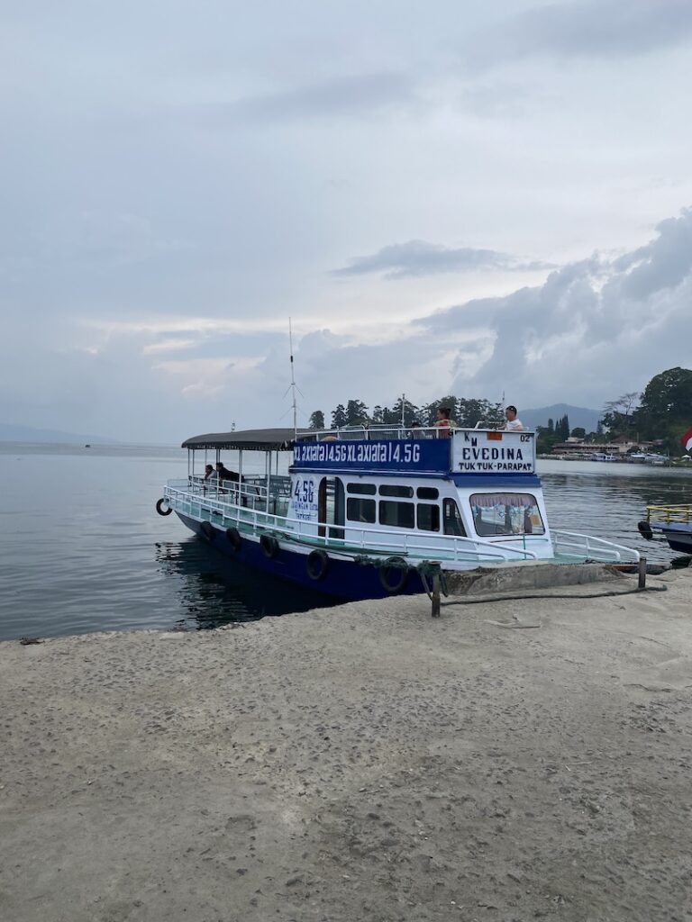 Ferry from Parapat to Samosir Island on Lake Toba