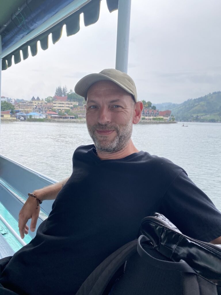 Crossing Lake Toba by ferry to Samosir Island