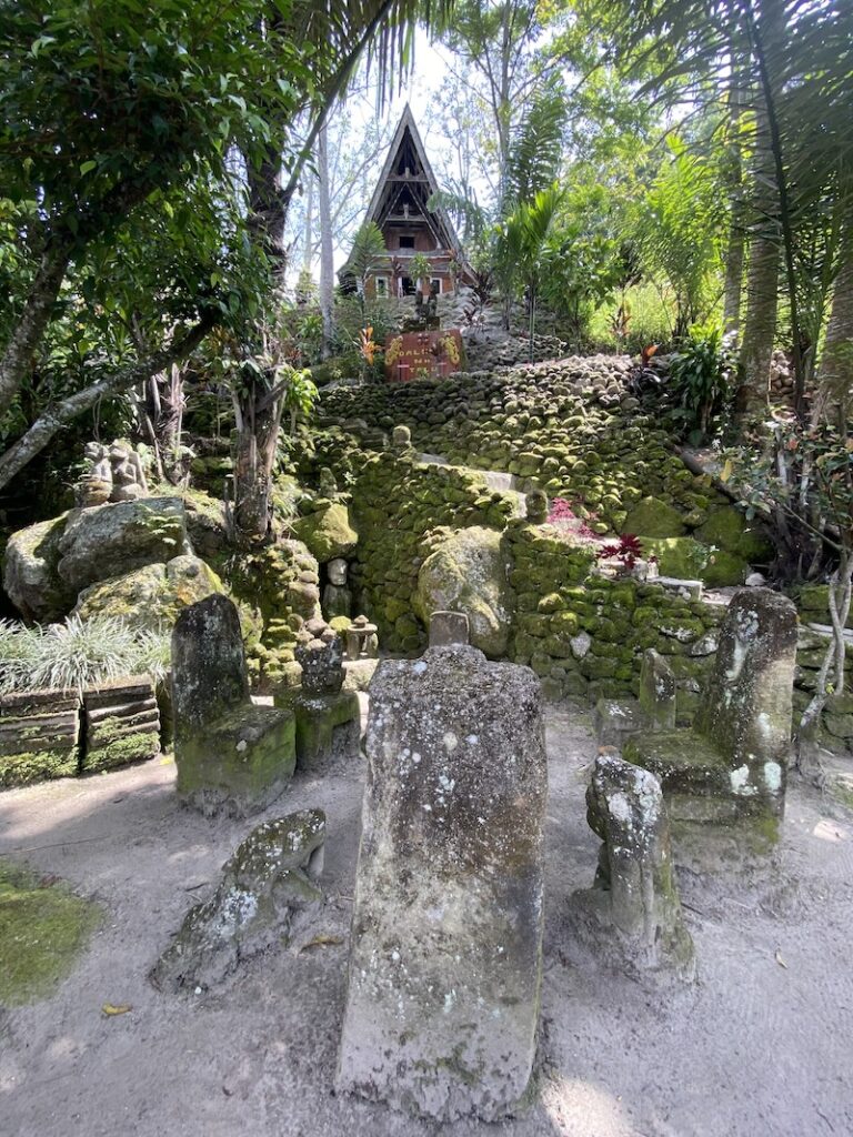 Traditional Batak graves near Lake Toba