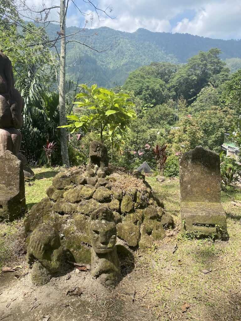 Batak burial site beside the road on Samosir Island