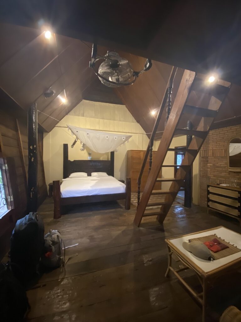 room at Tabo Cottages beside Lake Toba on Samosir Island