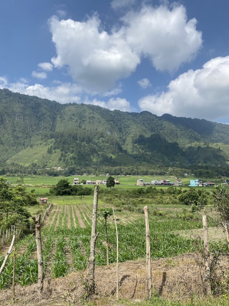 Exploring the countryside on Samosir Island
