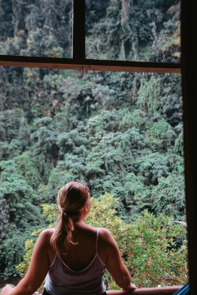 Rainforest view from Garden Inn in Bukit Lawang