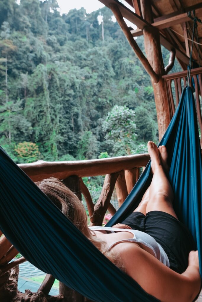 Rainforest view from Garden Inn in Bukit Lawang