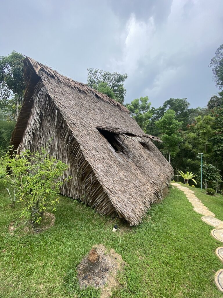 Thatched cottage at On The Rocks in Bukit Lawang