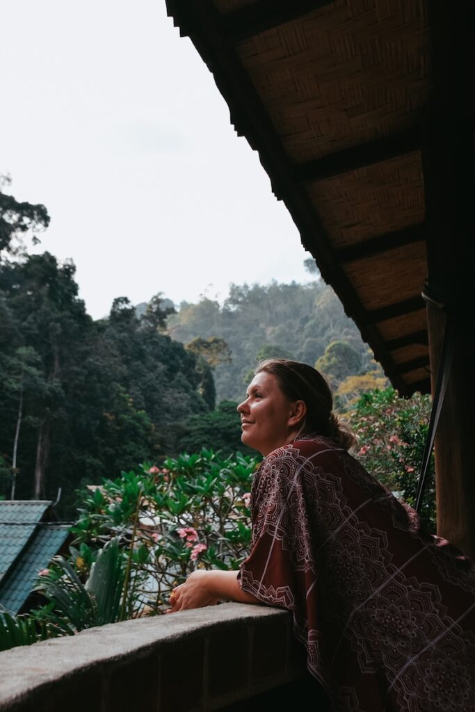 Views over the rainforest from Sam's Bungalow in Bukit Lawang