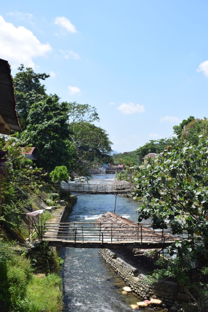 Bohorok River running through Bukit Lawang