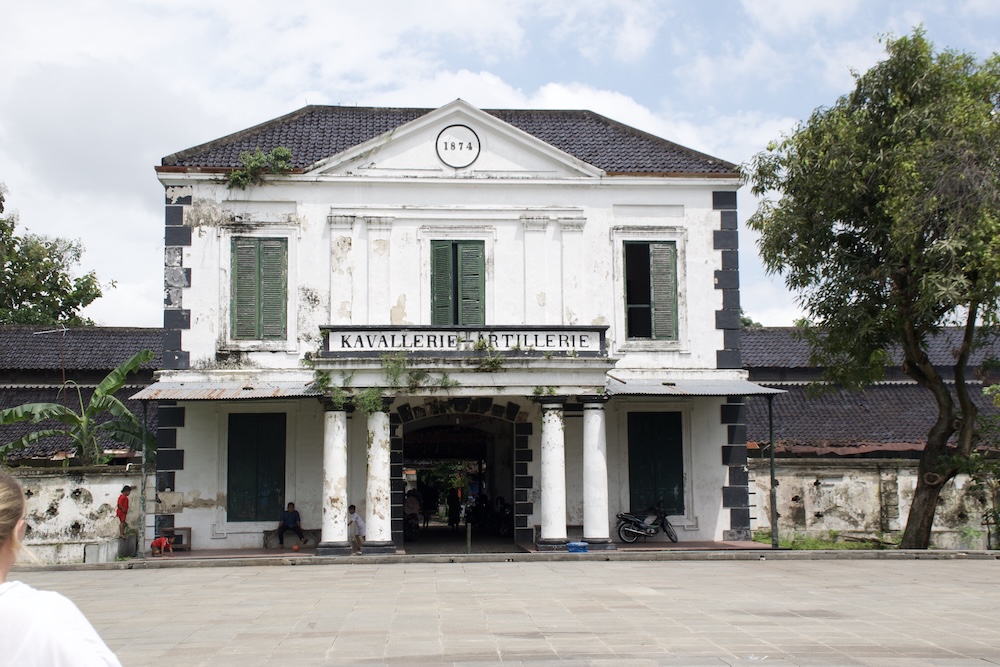 Dutch colonial architecture in central Solo, Indonesia