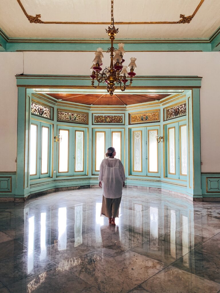Traditional Javanese interior at Mangkunegaran Palace
