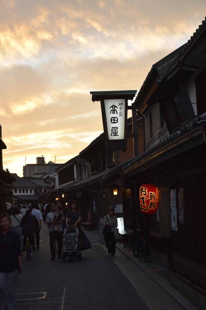 Kurashiki at sunset