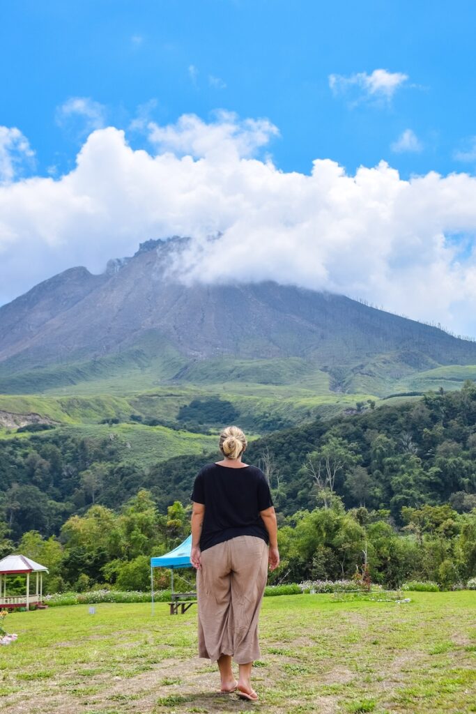 North Sumatra volcano views