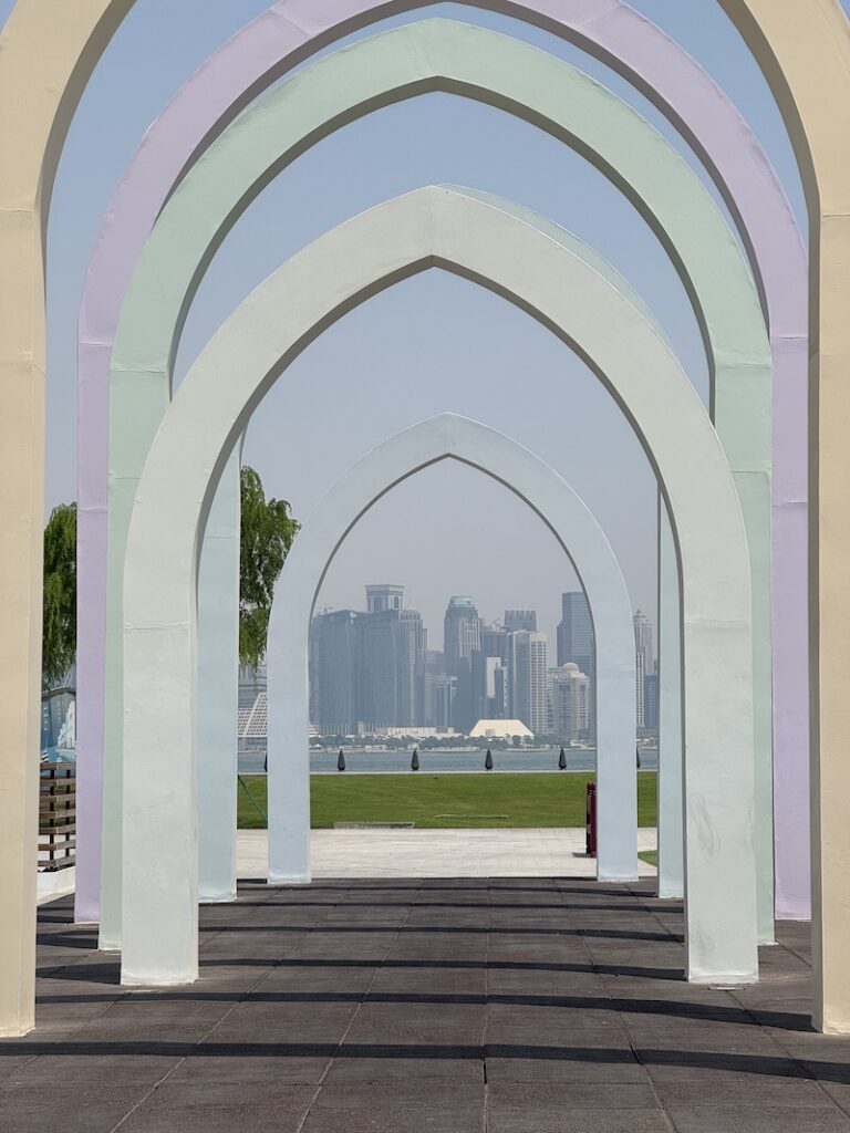 City skyline view in Doha