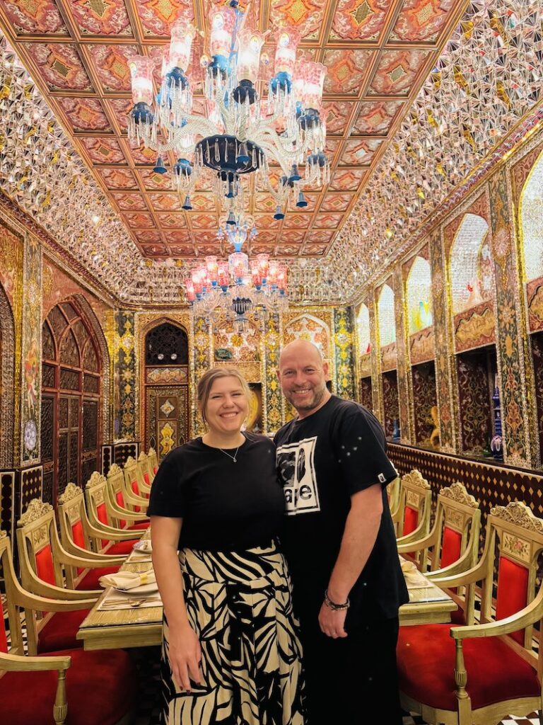 Colourful interior of Parisa restaurant in Souq Waqif, Doha