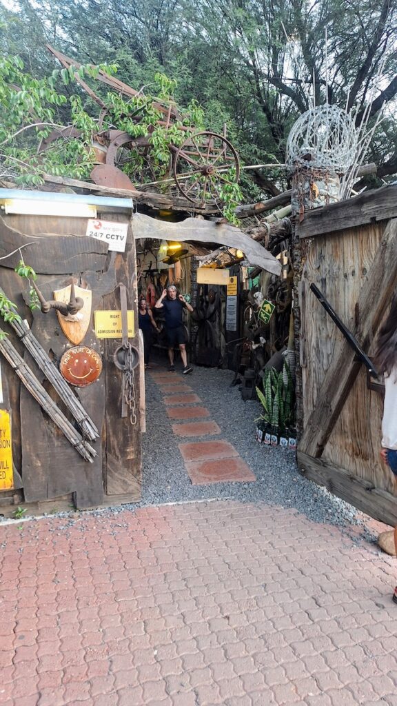Entrance to Joe's Beerhouse in Windhoek, Namibia