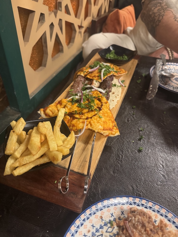 Syrian food at Damasquino in Kigali