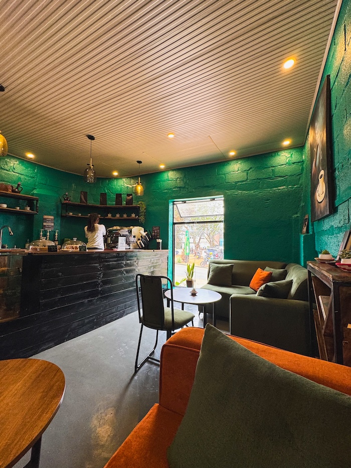 Interior of Fenans Café in Kigali