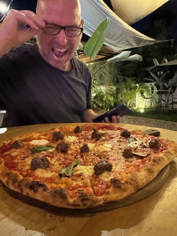 Pizza at Fire & Stone in Kigali