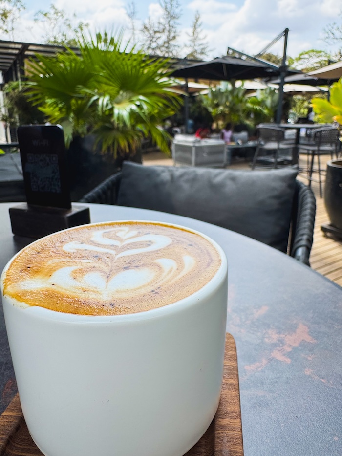 coffee at Kivu Noir café in Kigali