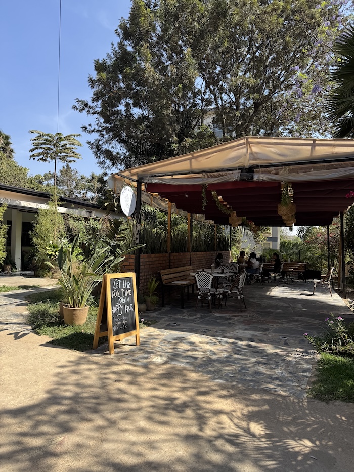 Patio at Petit Marché in Kimihurura
