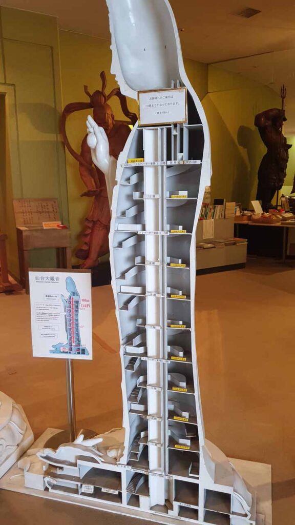 Model of the Sendai Dai Kannon