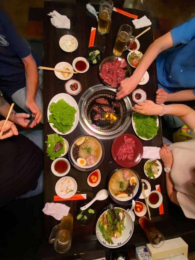 Friday night at Yakiniku Jajamaru Matsumori