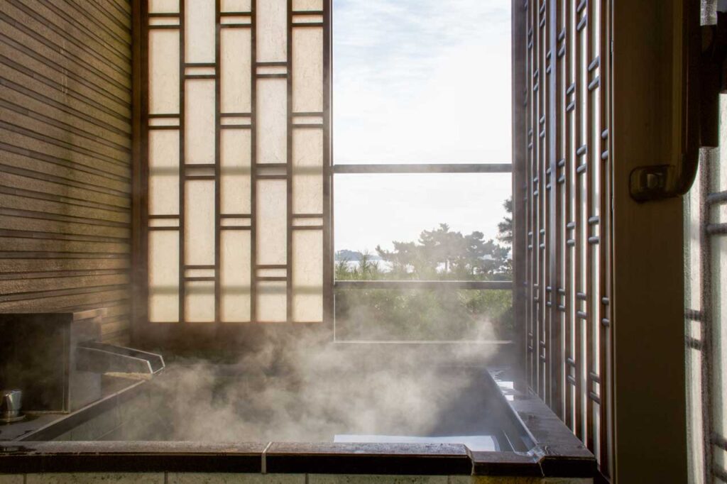 Matsushima Ichinobo Room view from private onsen
